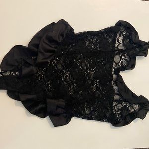 Black lace Lingerie bodysuit